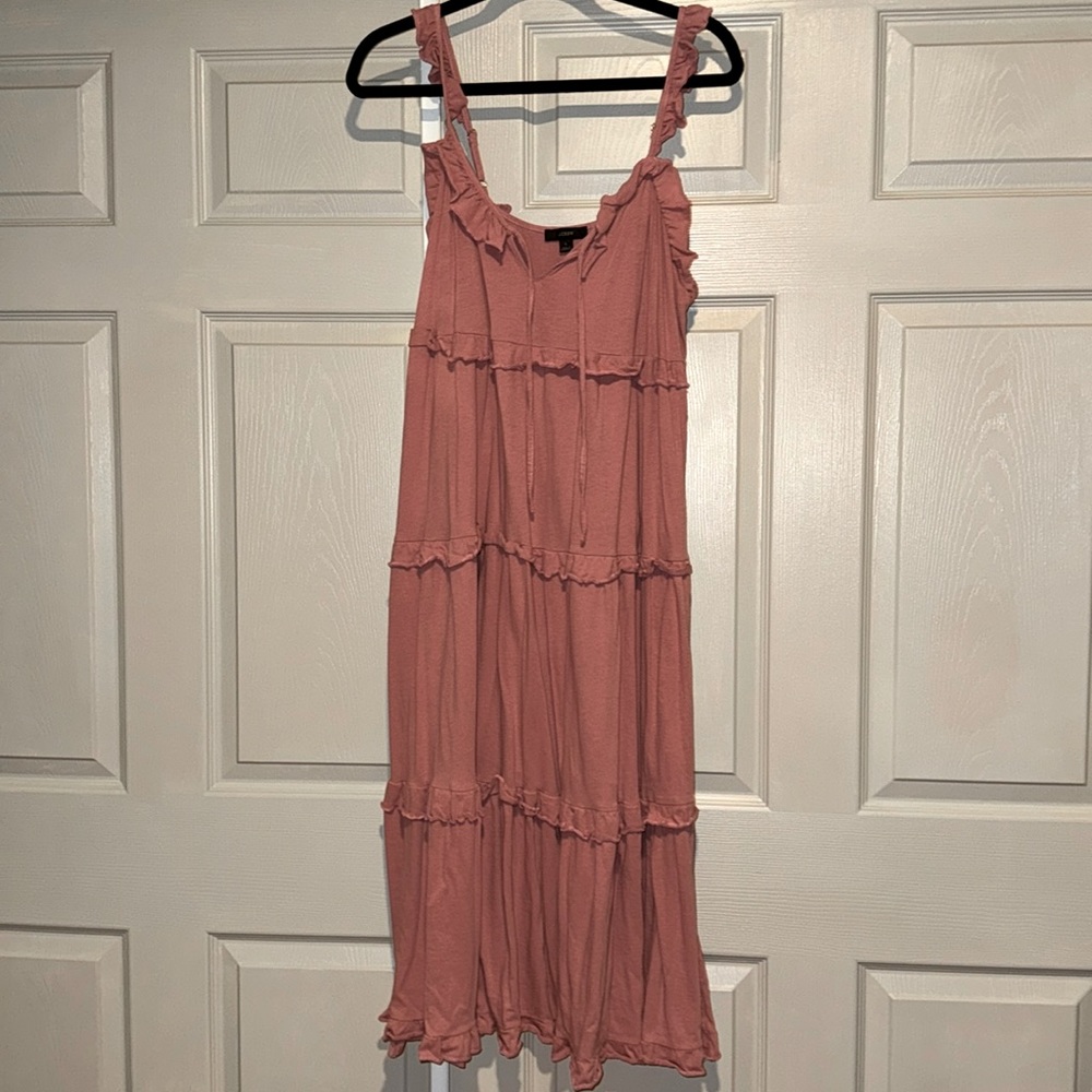 Tiered cotton dress